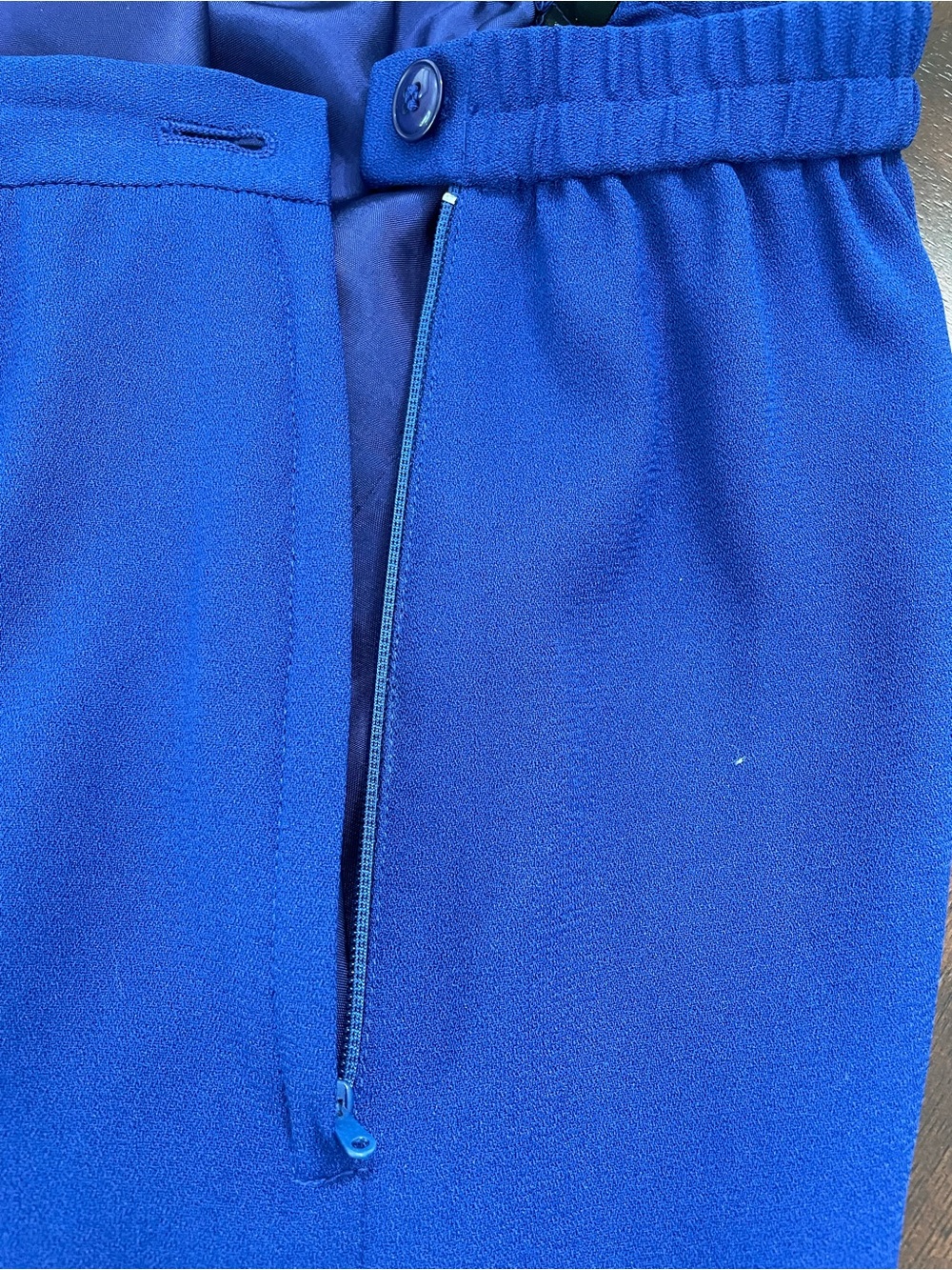 Kasper for A.S.L women’s two piece skirt suit size 8 Petite. Royal blue - Picture 7 of 11